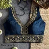 Tew Heavy Pure Soft Roman Silk Sequence Work Fancy Blouse